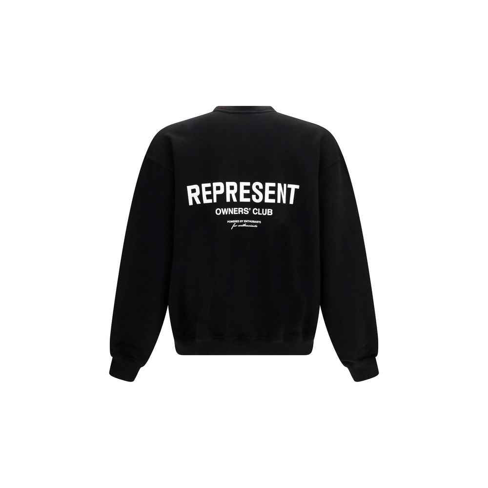 Black Cotton Sweatshirt