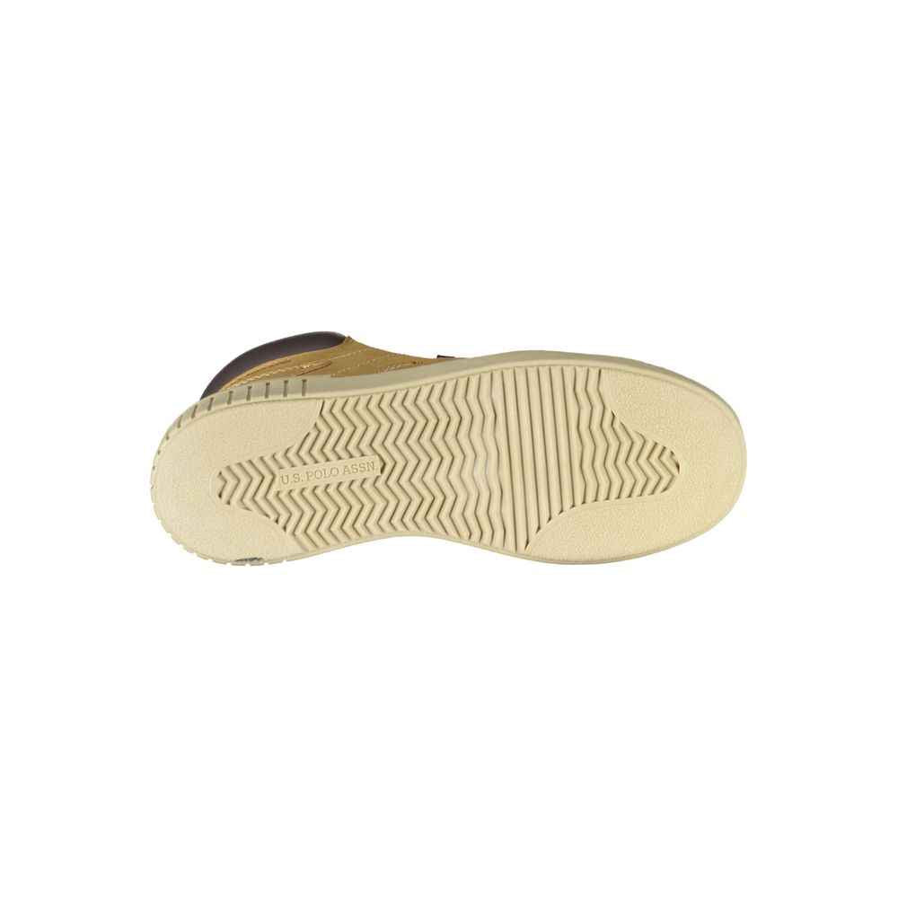 Brown Polyurethane Men's Sneaker