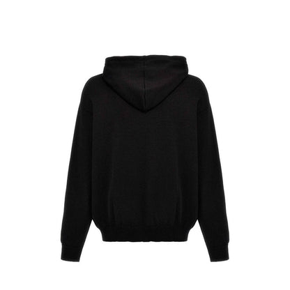 Black Cotton Sweatshirt