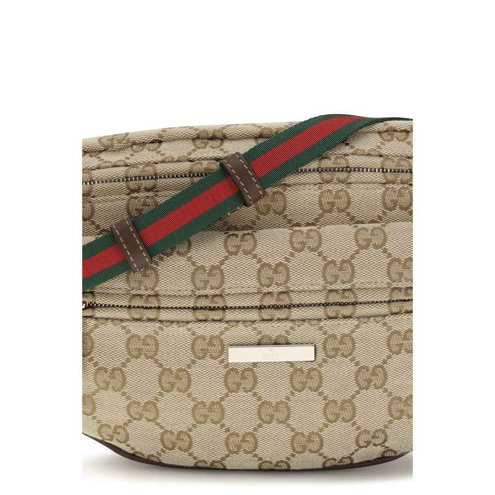 Beige Fabric Shoulder Bag