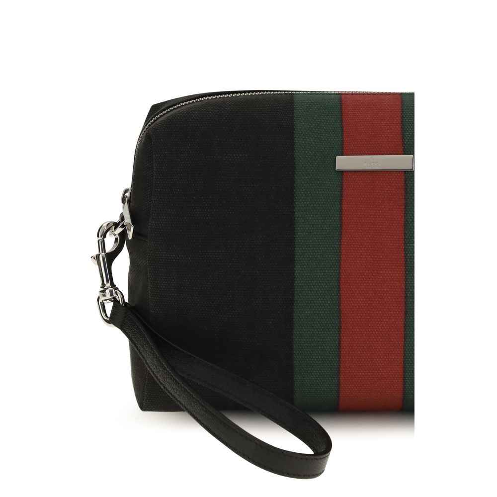 Black Fabric Shoulder Bag