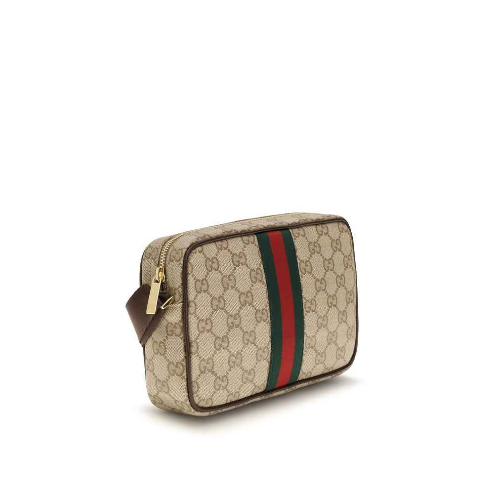 Beige Fabric Shoulder Bag
