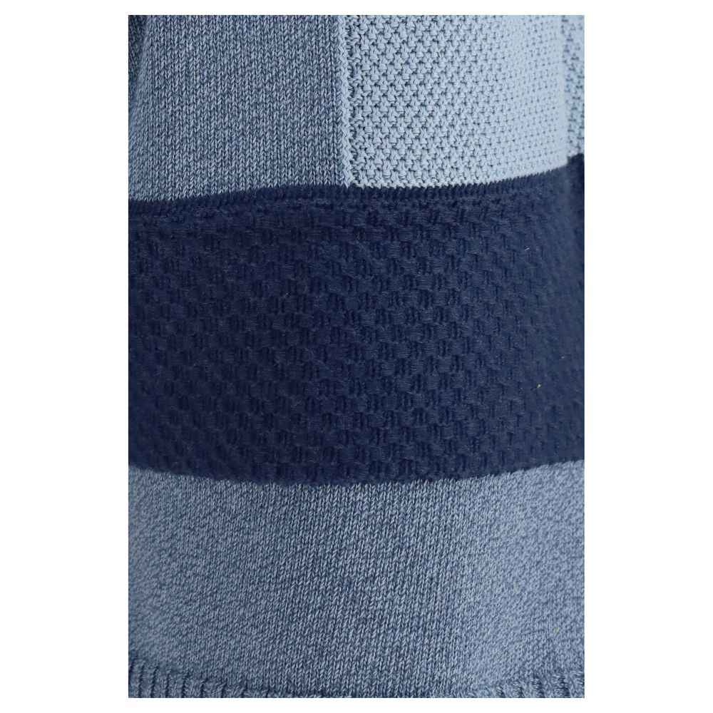 Blue Cotton Bermuda Shorts