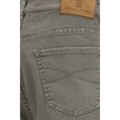Bicolor Cotton Relaxed Fit Jeans