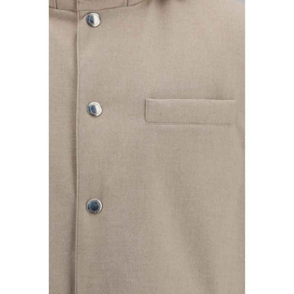 Beige Wool Oves Aries Sleeveless Jacket
