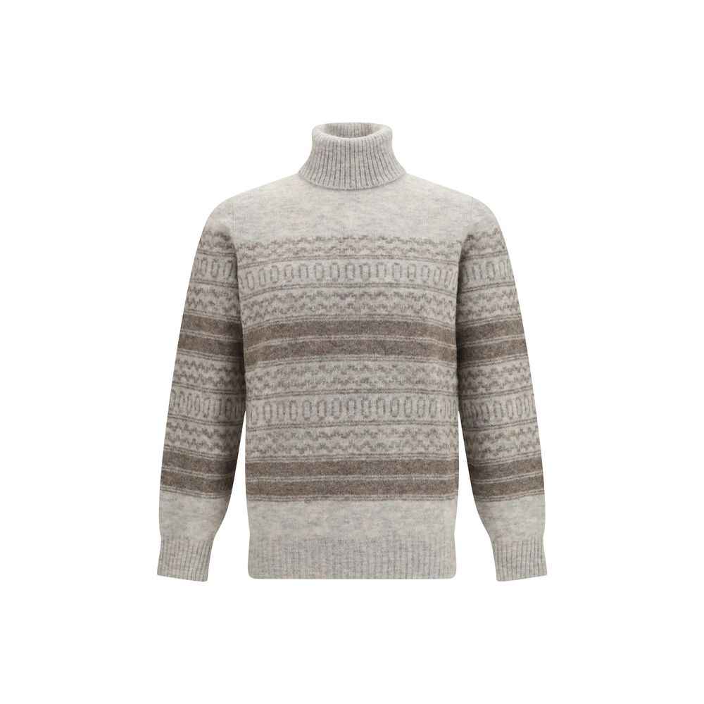 Gray Alpaca Vicugna Pacos Turtleneck