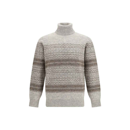 Gray Alpaca Vicugna Pacos Turtleneck