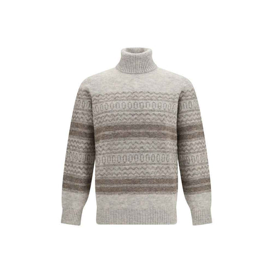 Gray Alpaca Vicugna Pacos Turtleneck