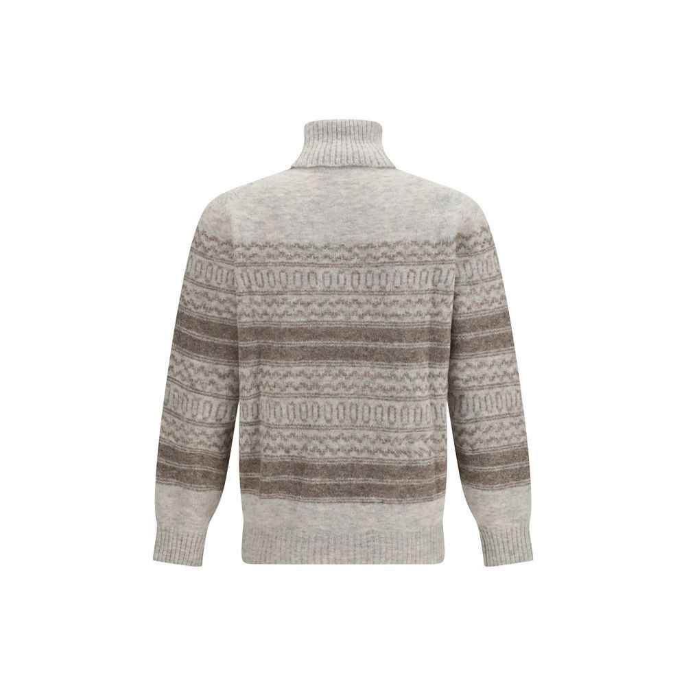 Gray Alpaca Vicugna Pacos Turtleneck