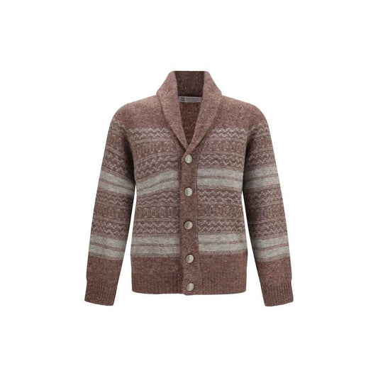 Bordeaux Alpaca Vicugna Pacos Cardigan