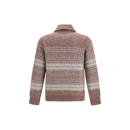 Bordeaux Alpaca Vicugna Pacos Cardigan