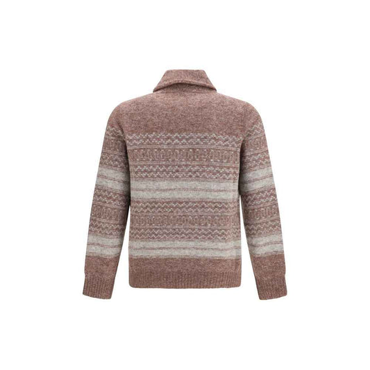 Bordeaux Alpaca Vicugna Pacos Cardigan
