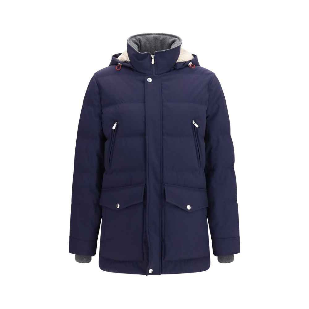 Blue Goose Down Full-Length Jacket