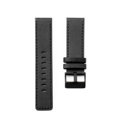 Black Leather Dress Watch