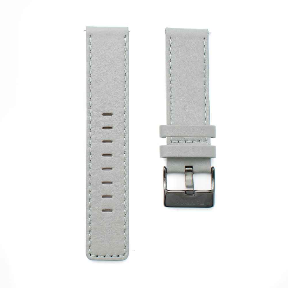 Gray Leather Sport Watch