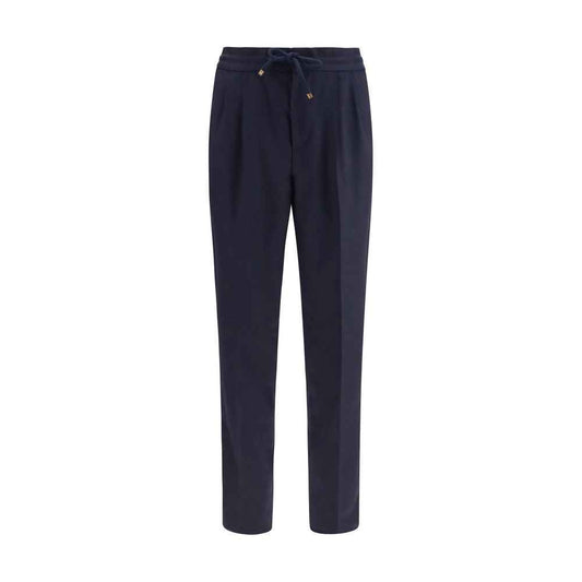 Blue Wool Oves Aries Casual Pants