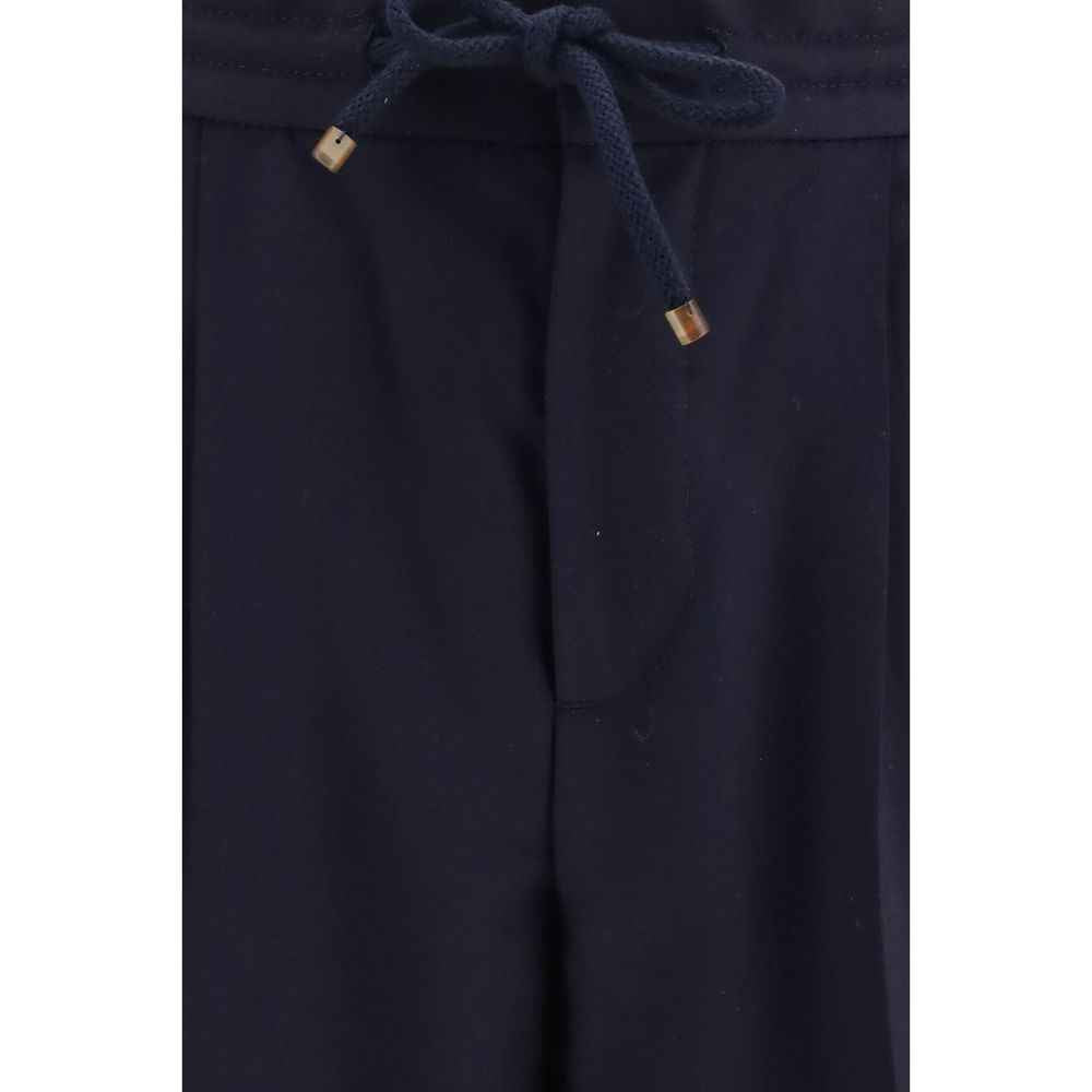Blue Wool Oves Aries Casual Pants