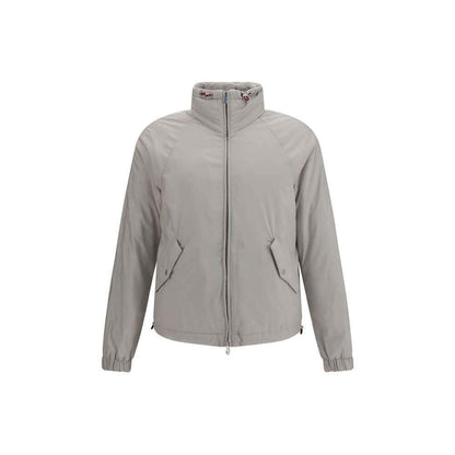 Gray Polyester Shell Jacket