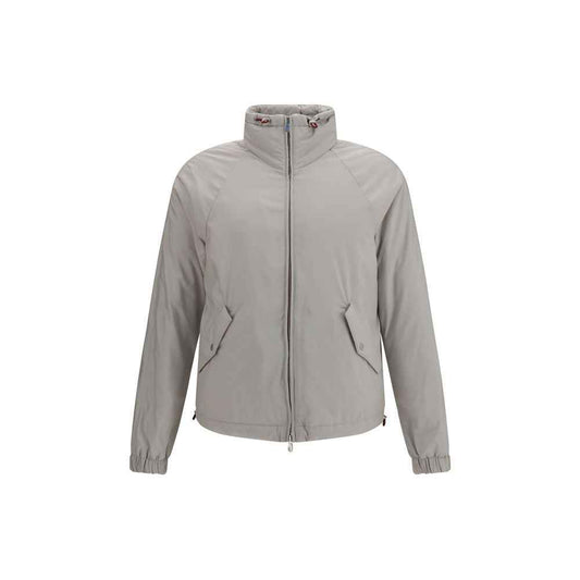 Gray Polyester Shell Jacket