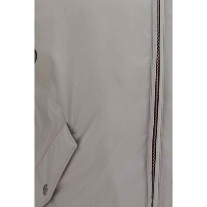 Gray Polyester Shell Jacket