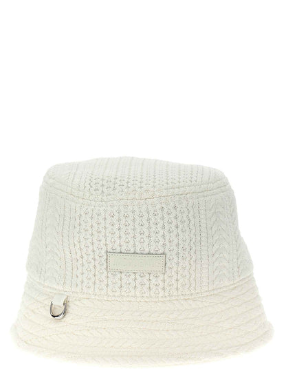 White Viscose Bucket Hat