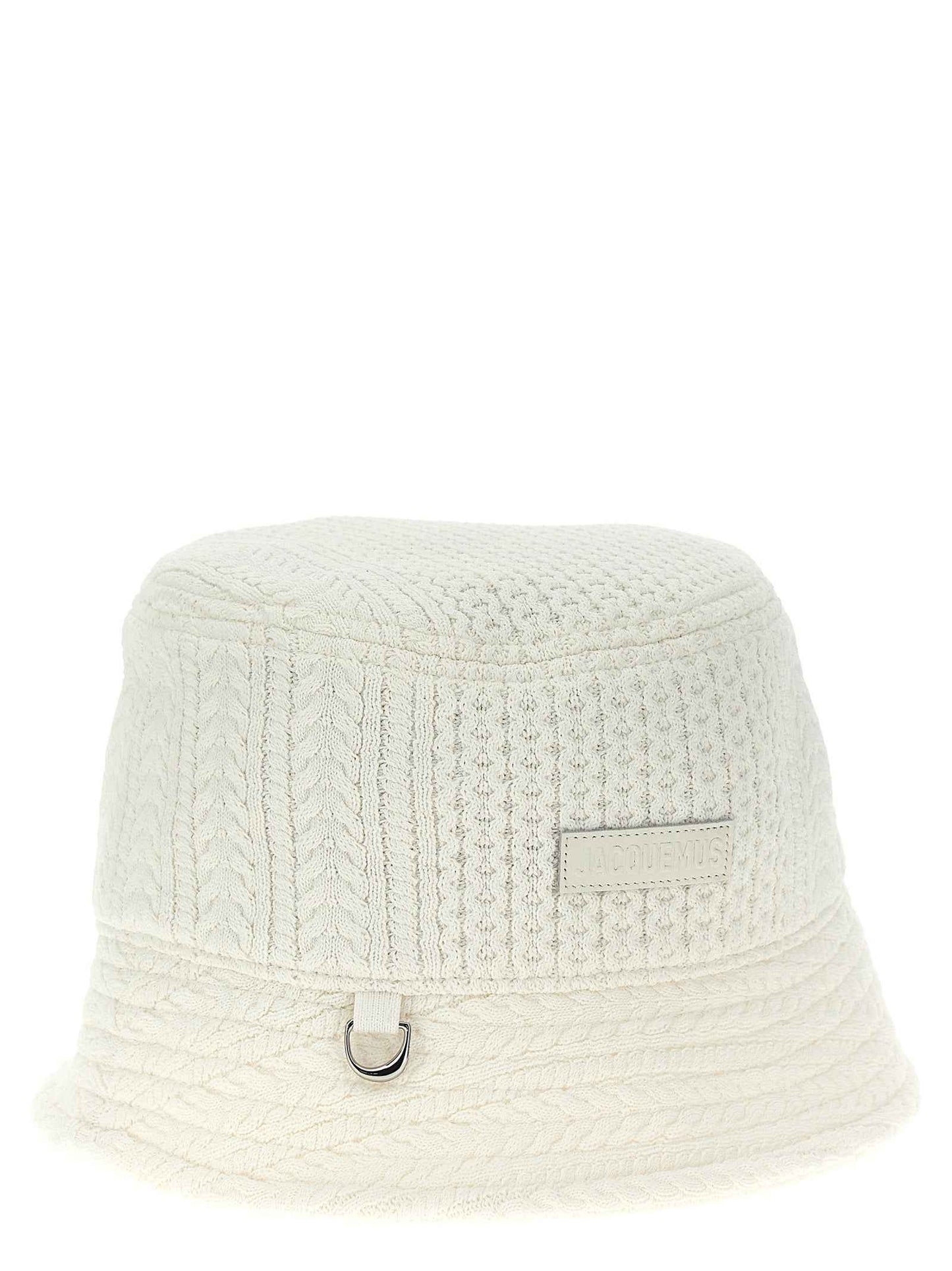 White Viscose Bucket Hat