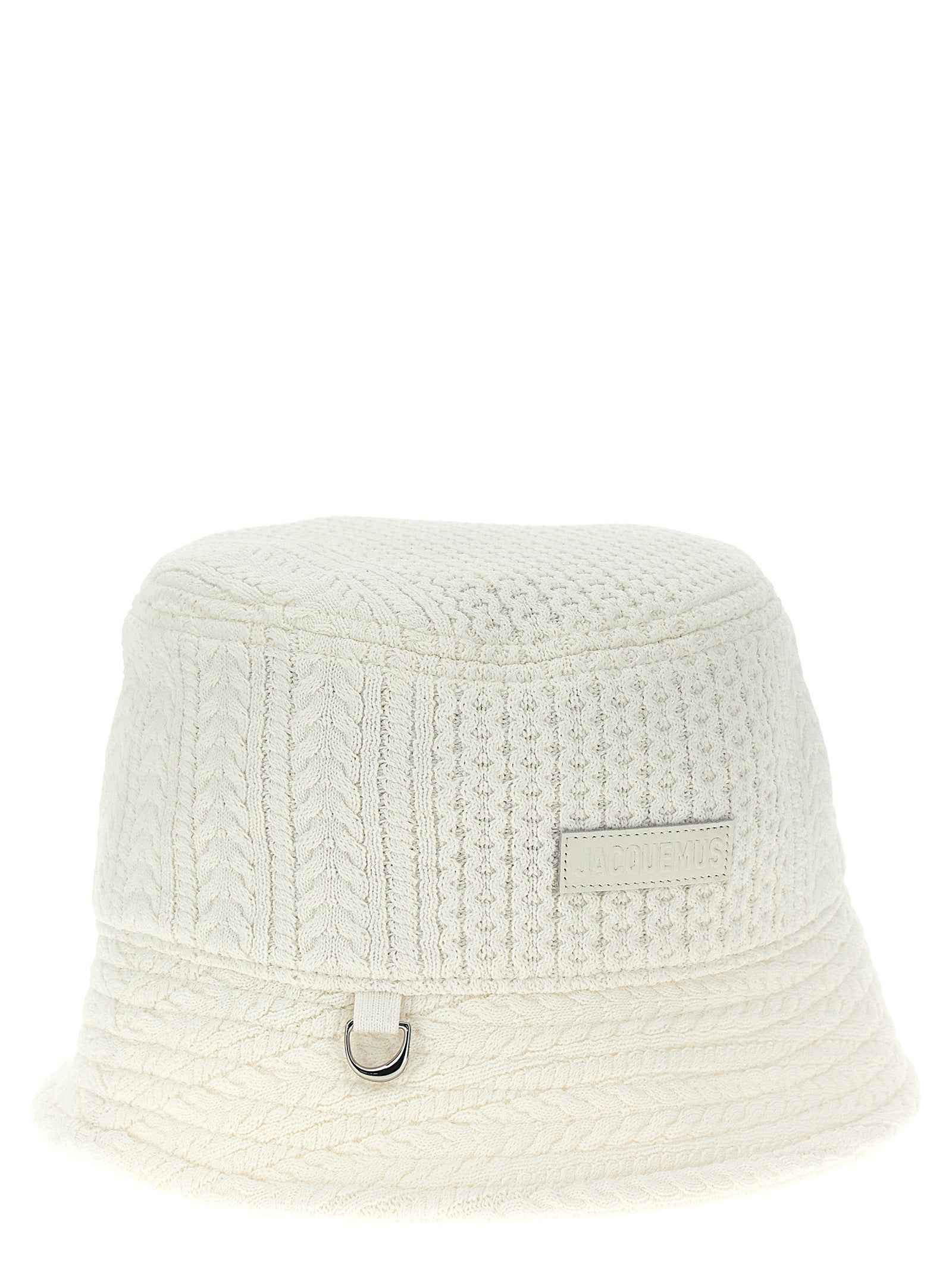 White Viscose Bucket Hat