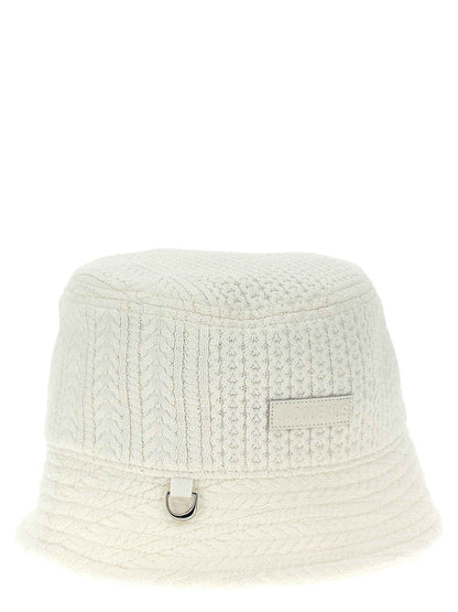 White Viscose Bucket Hat