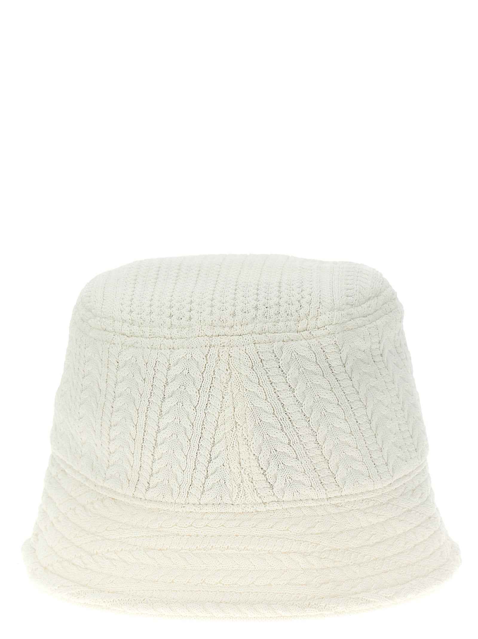 White Viscose Bucket Hat