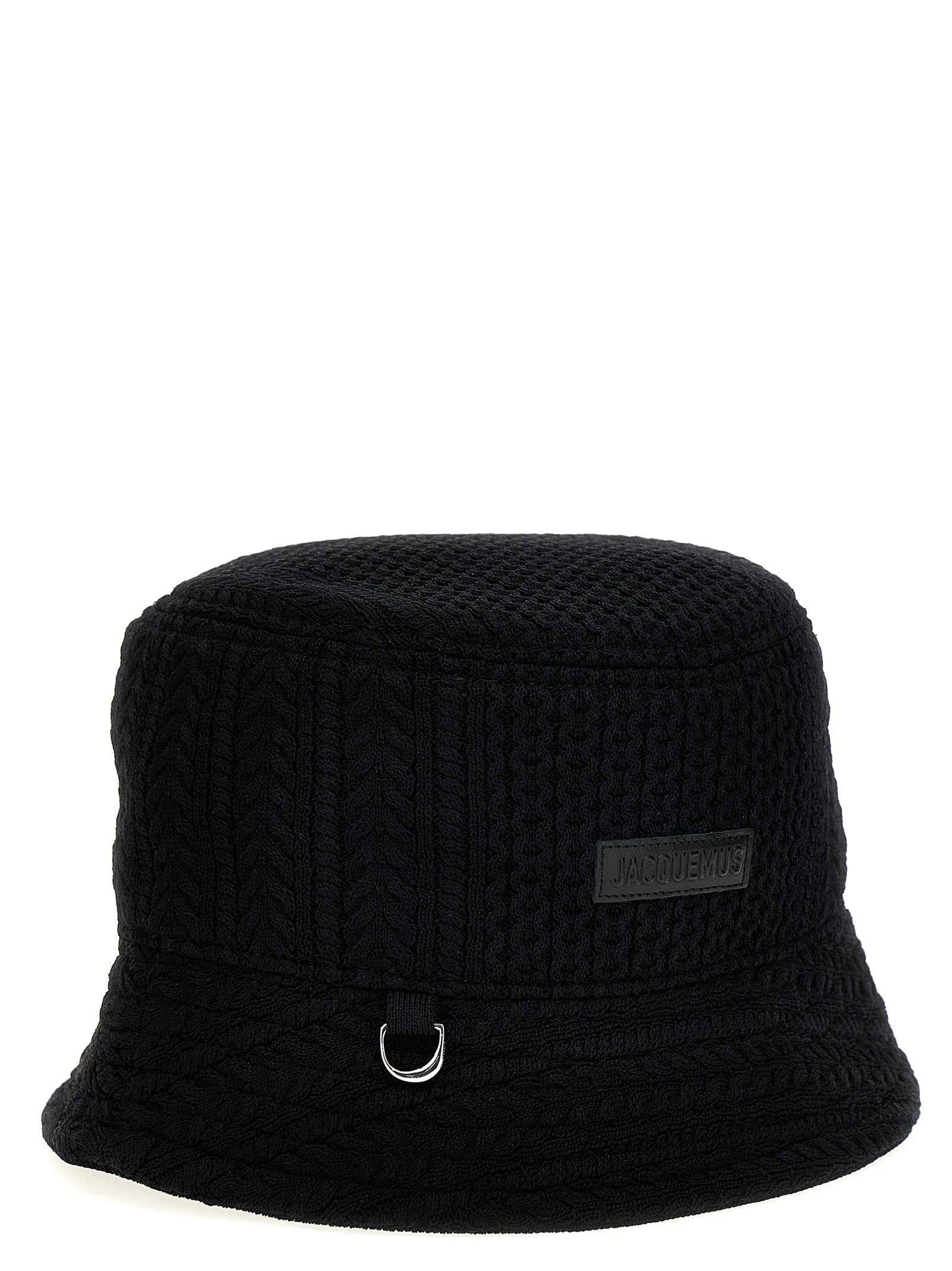 Black Viscose Bucket Hat