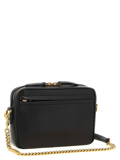 Brown Lamb Leather Crossbody Bag