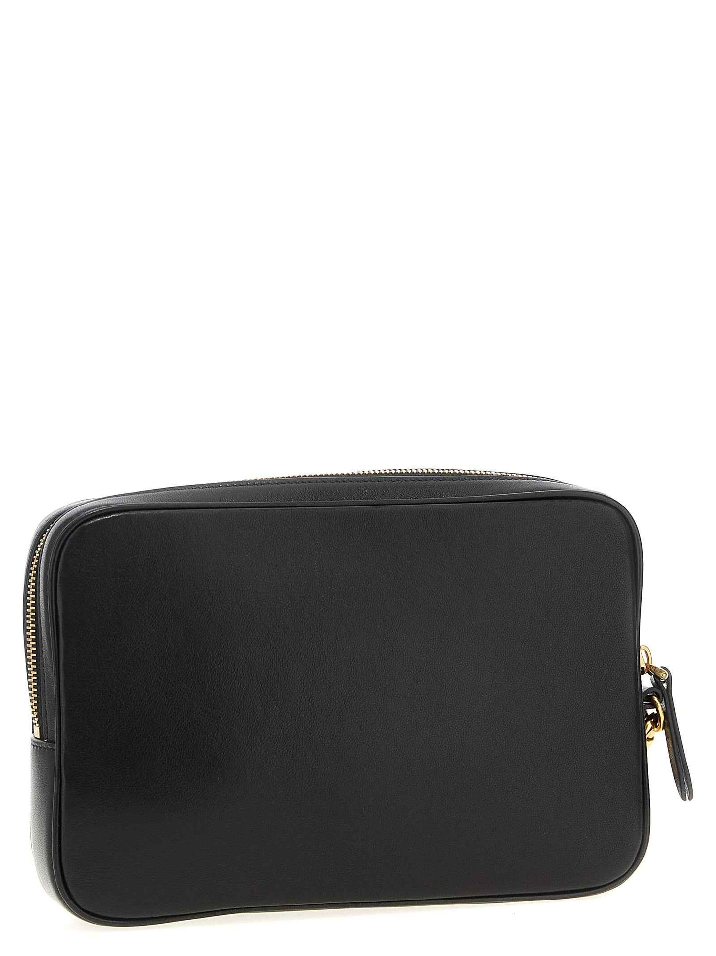 Multicolor Lamb Leather Clutch Bag