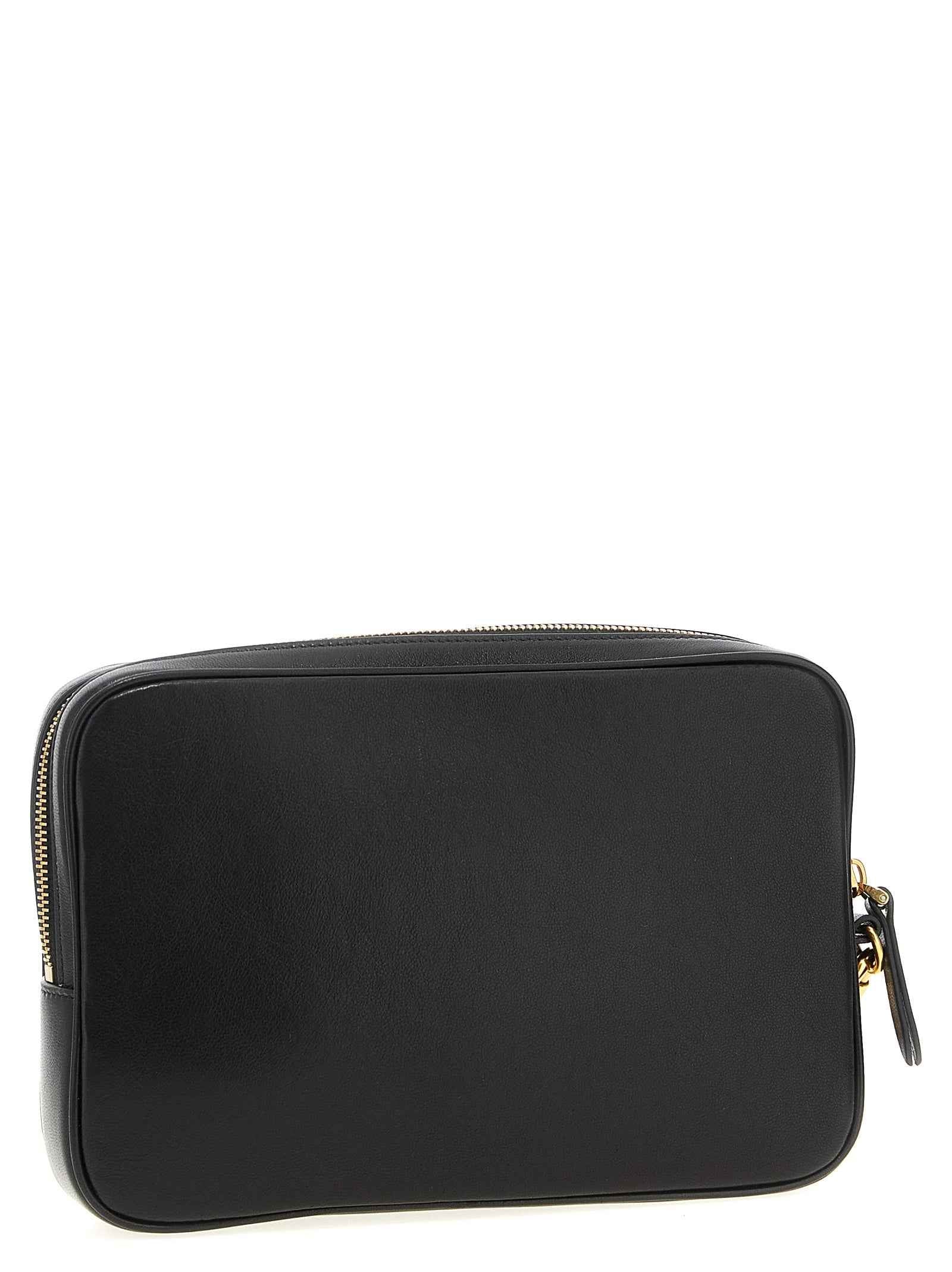 Multicolor Lamb Leather Clutch Bag