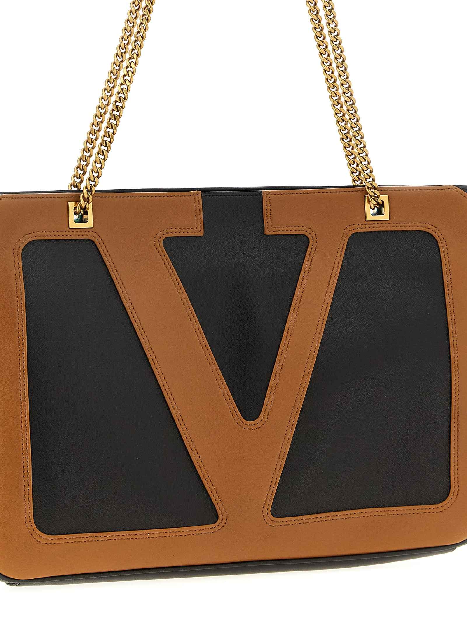 Brown Lamb Leather Tote Bag