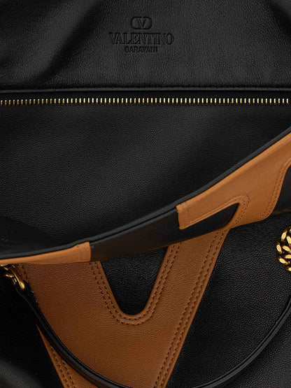 Brown Lamb Leather Tote Bag