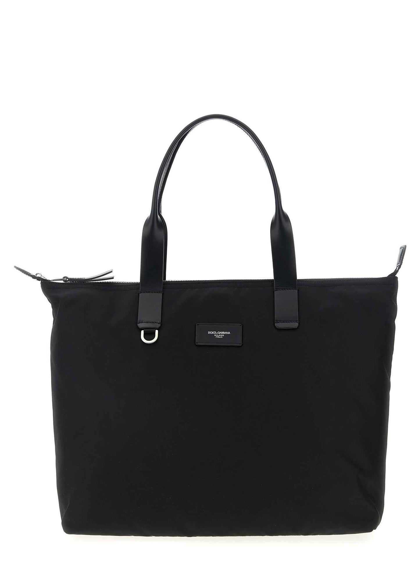 Black Polyamide Tote Bag