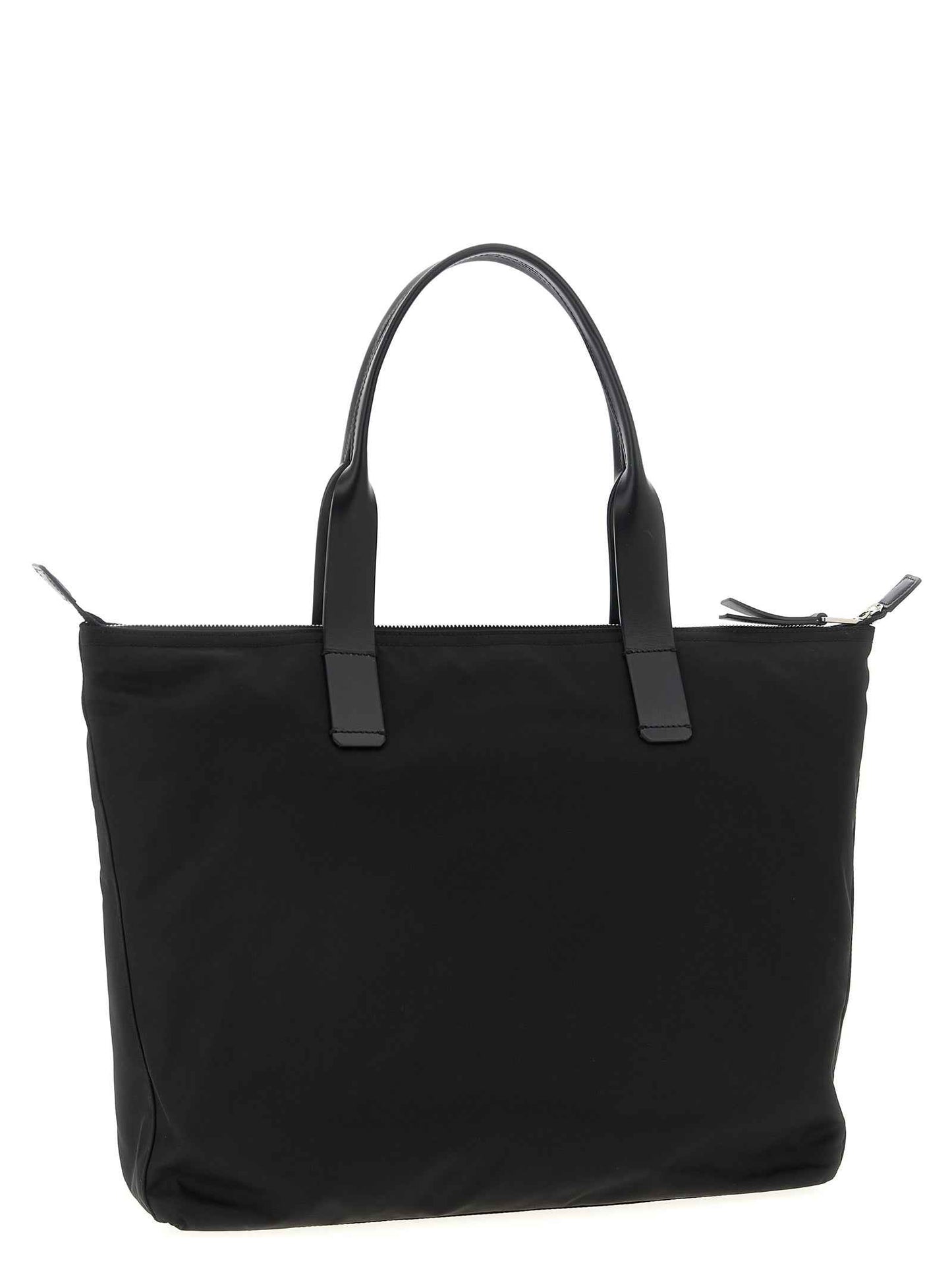 Black Polyamide Tote Bag