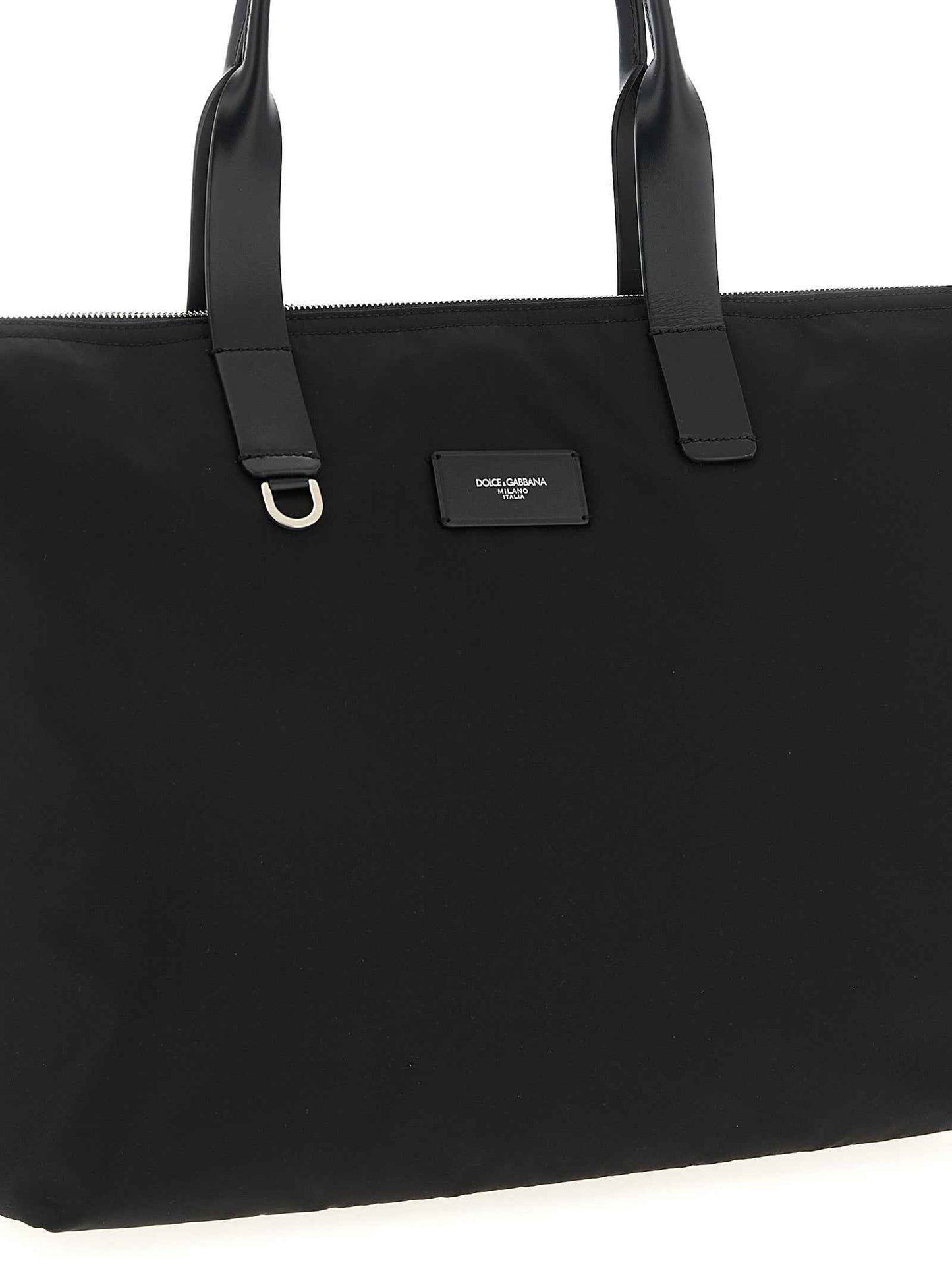 Black Polyamide Tote Bag