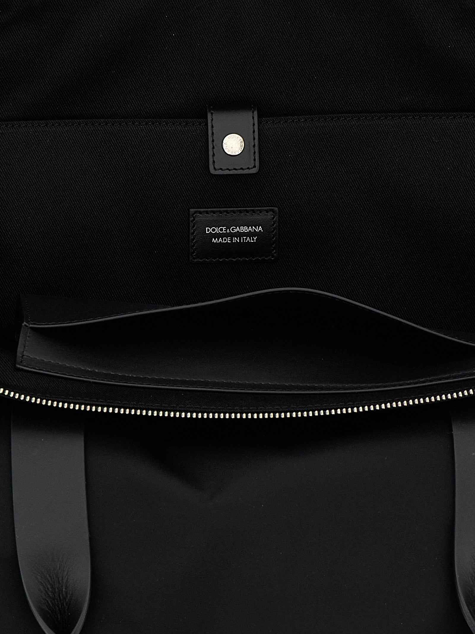 Black Polyamide Tote Bag