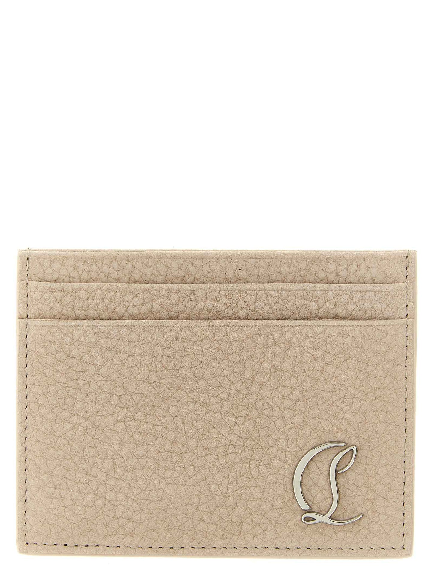 Beige Calfskin Cardholder
