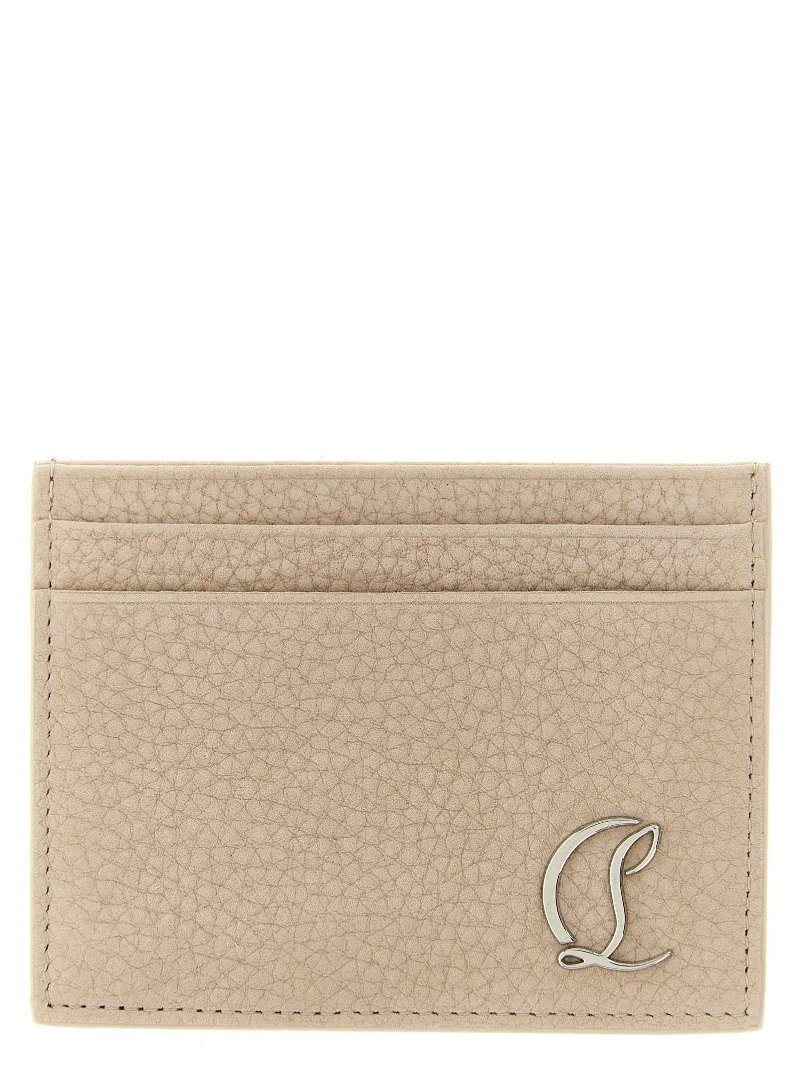 Beige Calfskin Cardholder