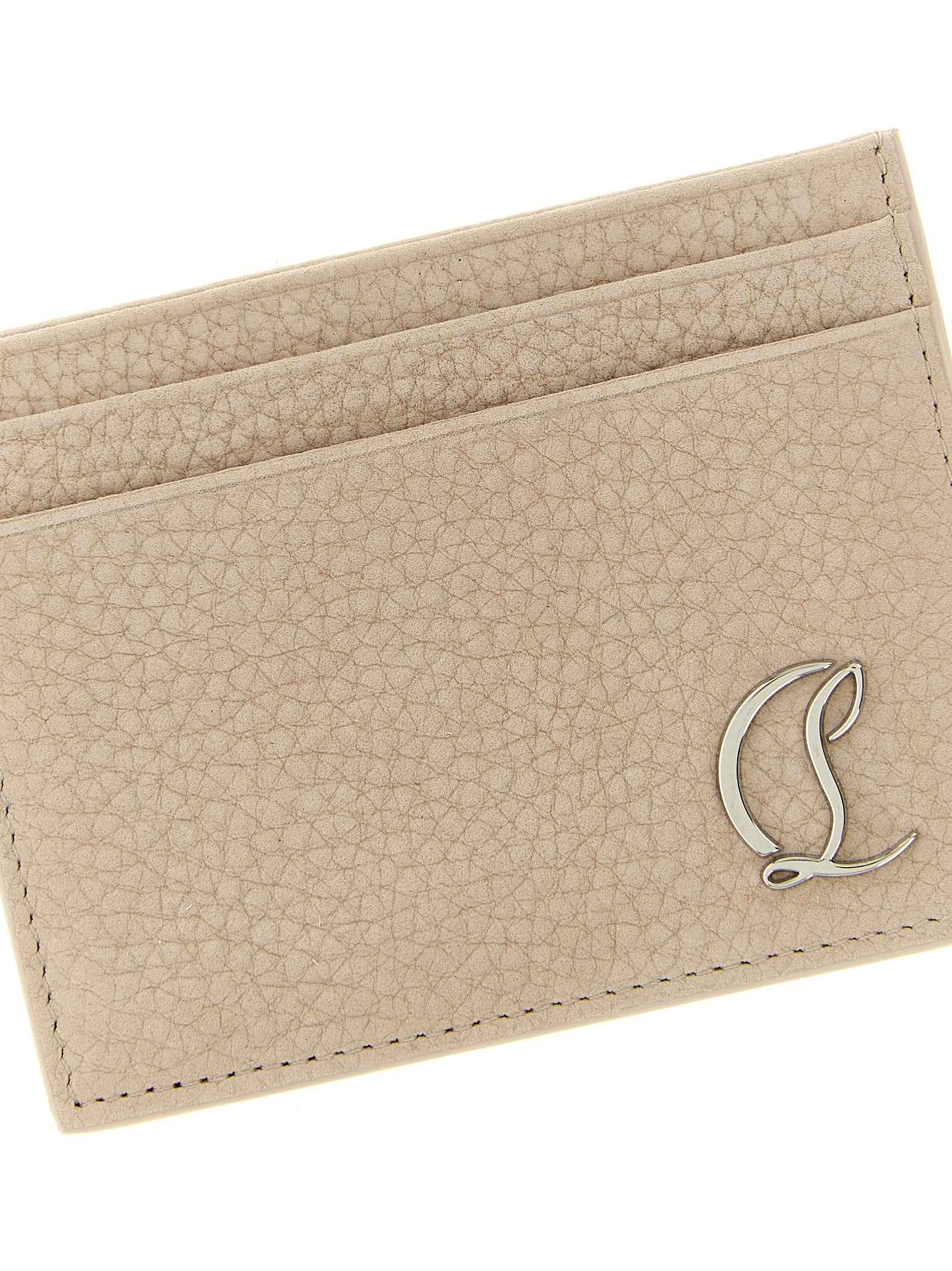 Beige Calfskin Cardholder