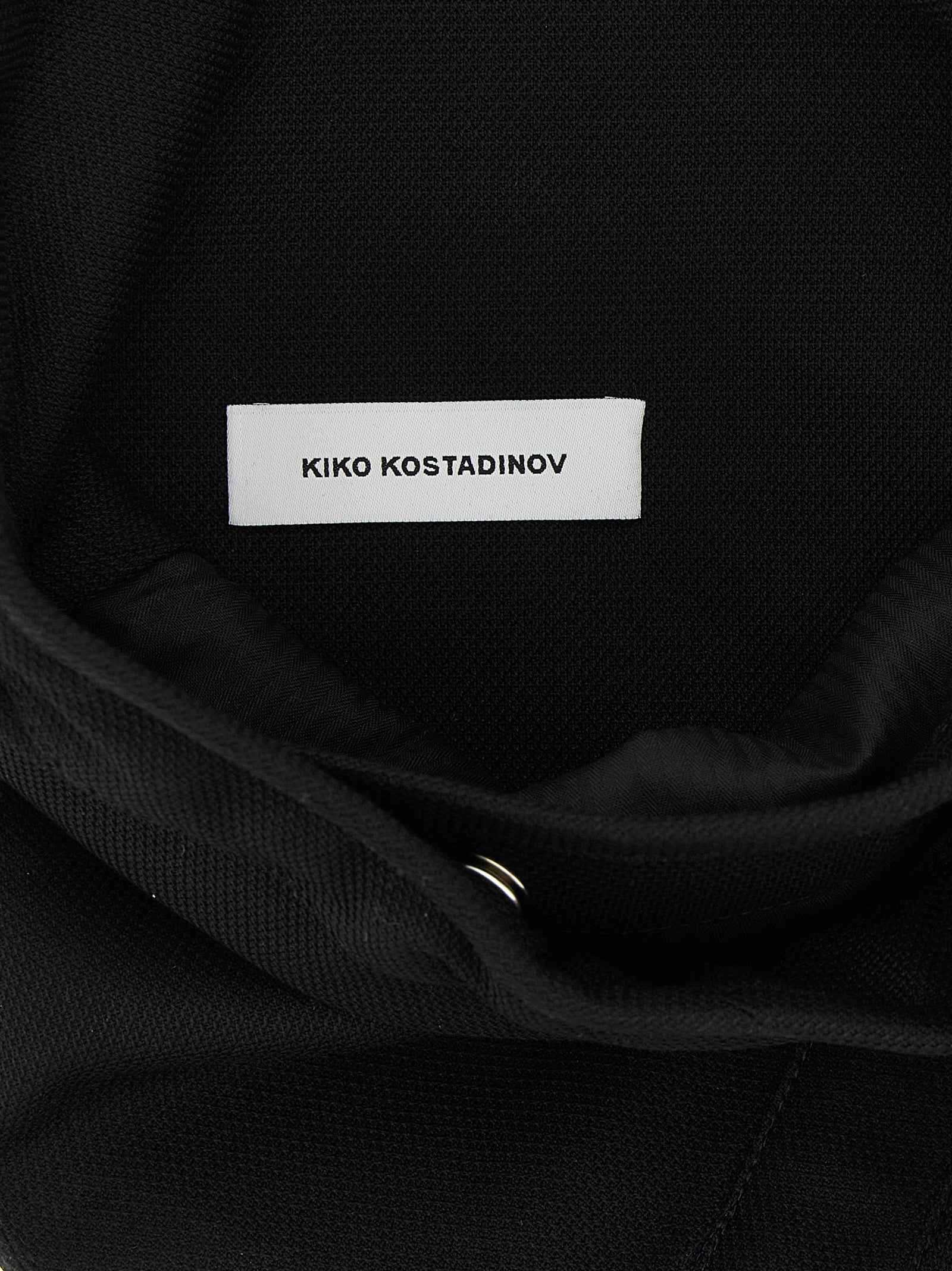 Black Cotton Crossbody Bag