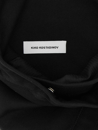 Black Cotton Crossbody Bag