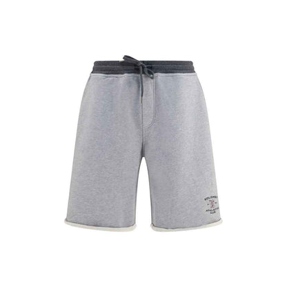 Gray Cotton Bermuda Shorts