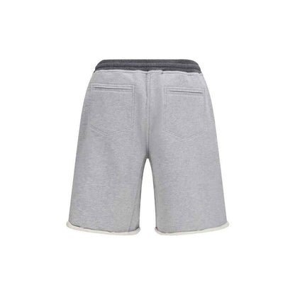 Gray Cotton Bermuda Shorts