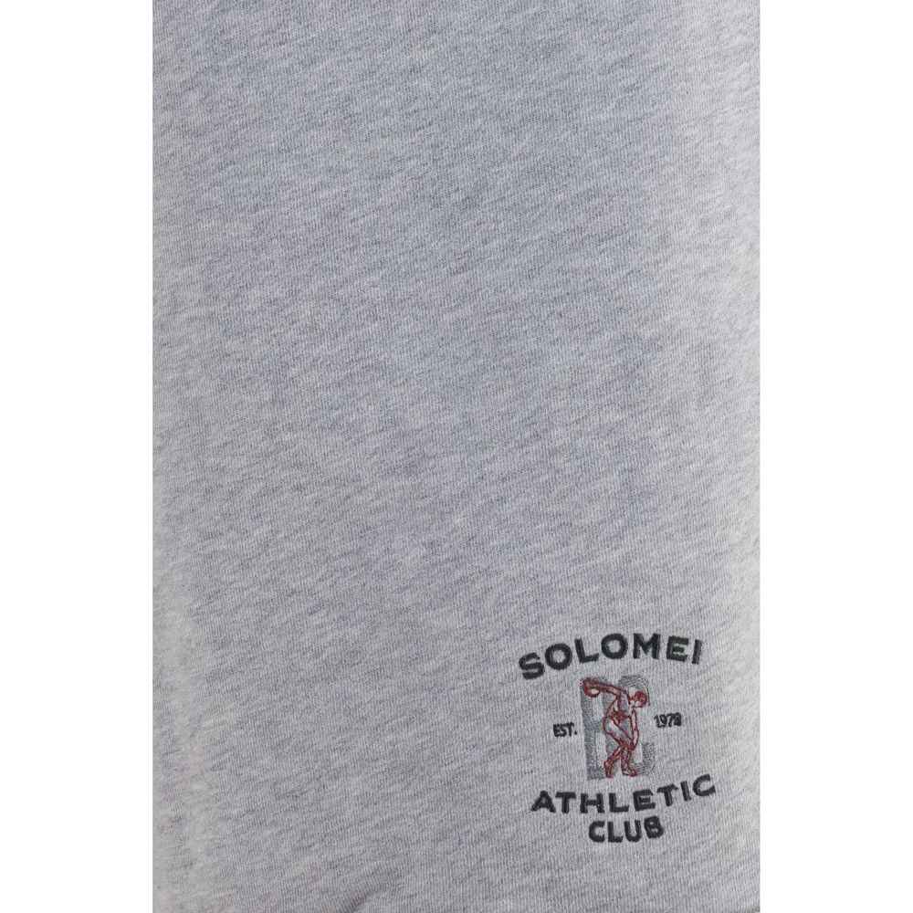 Gray Cotton Bermuda Shorts
