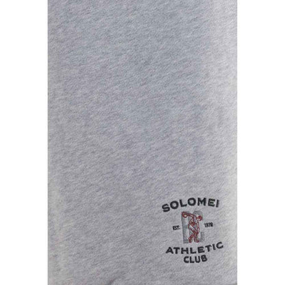 Gray Cotton Bermuda Shorts
