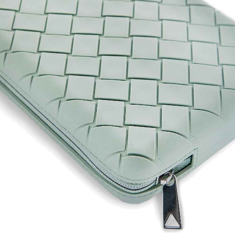 Bicolor Rubber Clutch Bag
