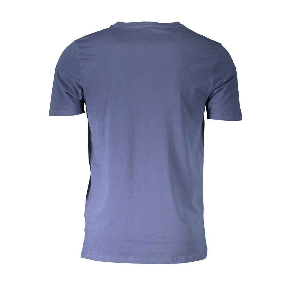Blue Cotton Men's T-Shirt